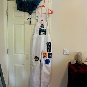 Music Patched Overalls